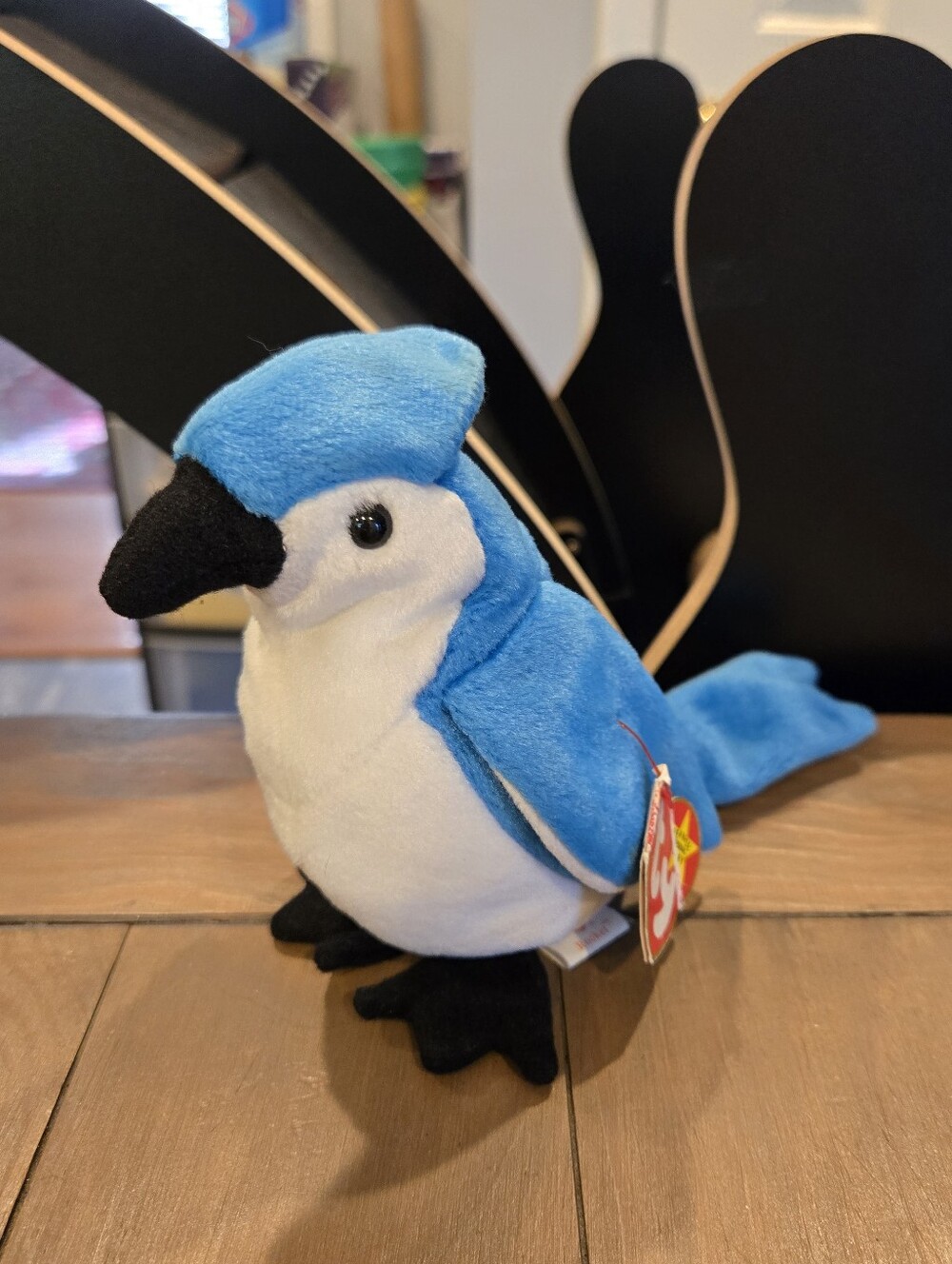 Vintage Ty Beanie Babies Rocket Blue Jay Plush 1998 New